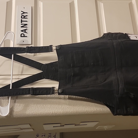 NWT Almoat Famous Sz 18 Distressed Overalls - Picture 2 of 6